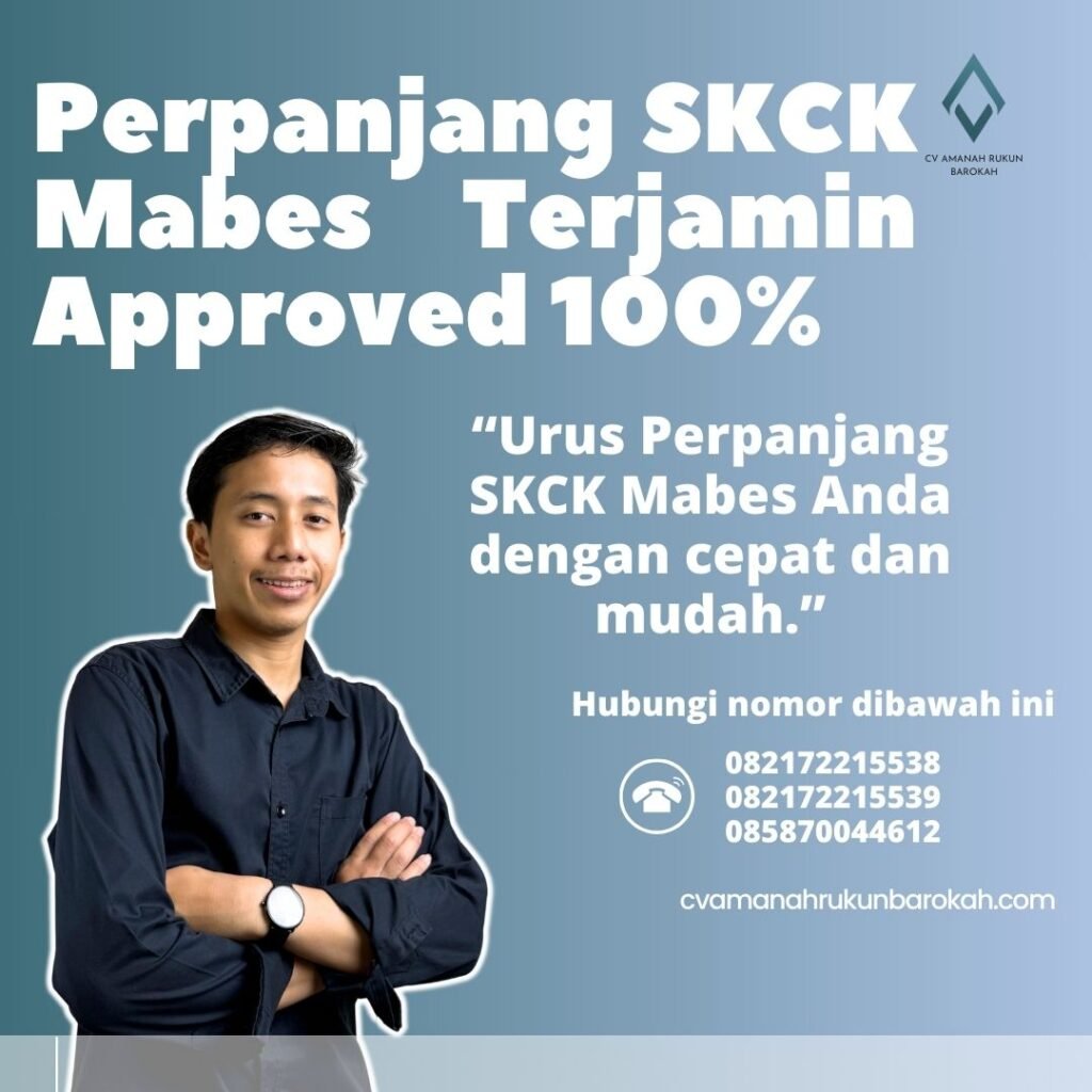 Perpanjang Skck Mabes Terjamin Approved 100%