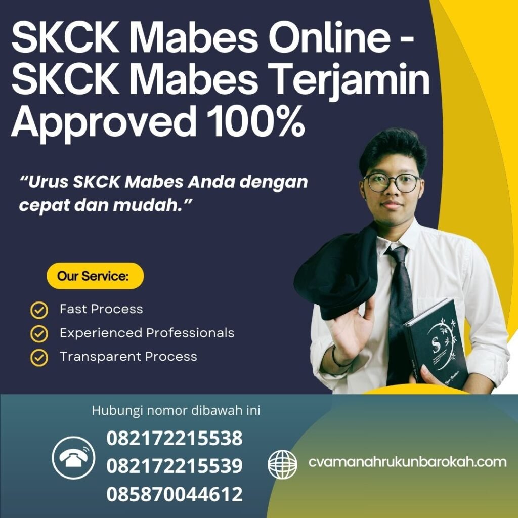 Skck Mabes Online Skck Mabes Terjamin Approved 100%
