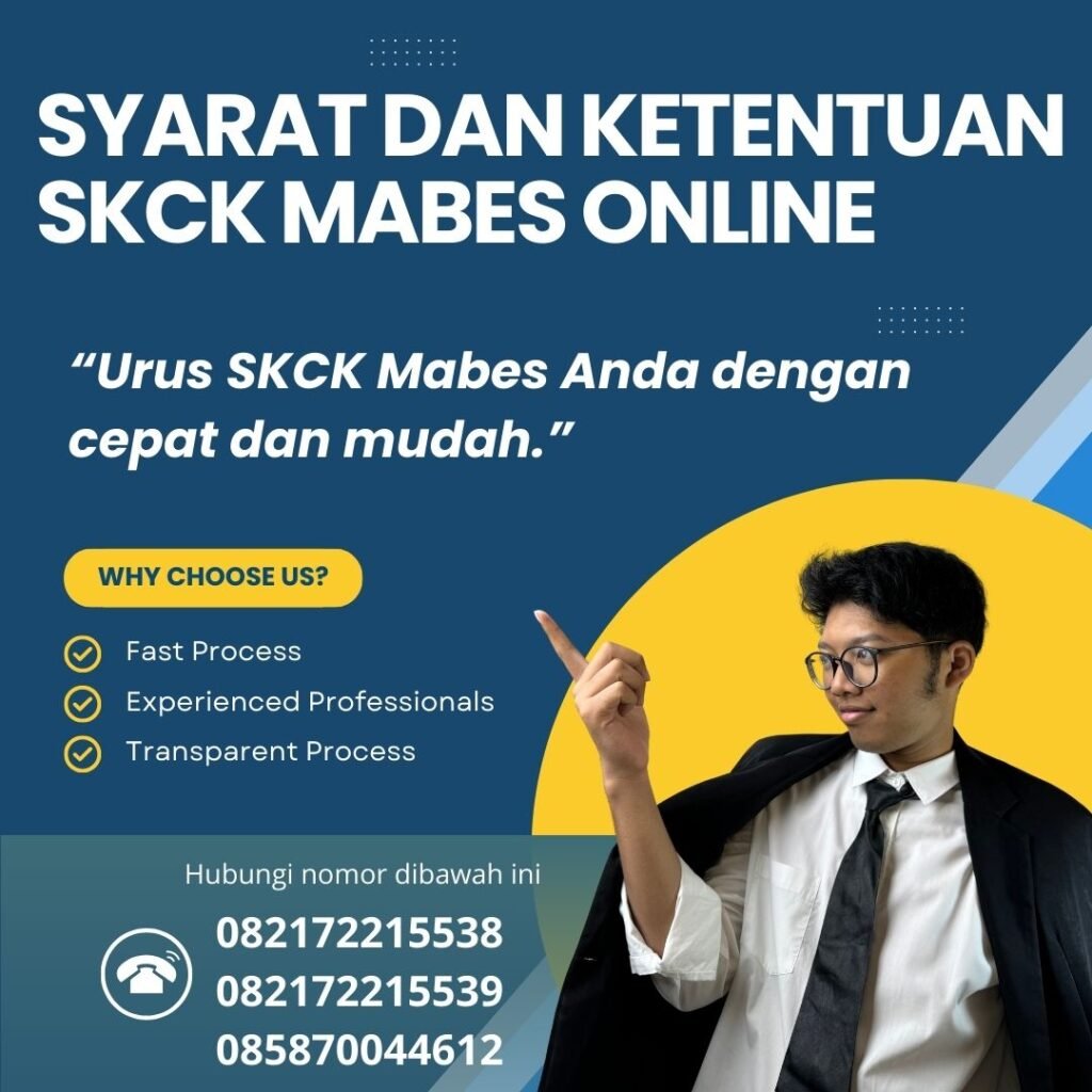 Syarat dan Ketentuan SKCK Mabes Online Syarat Dan Ketentuan Skck Mabes Online