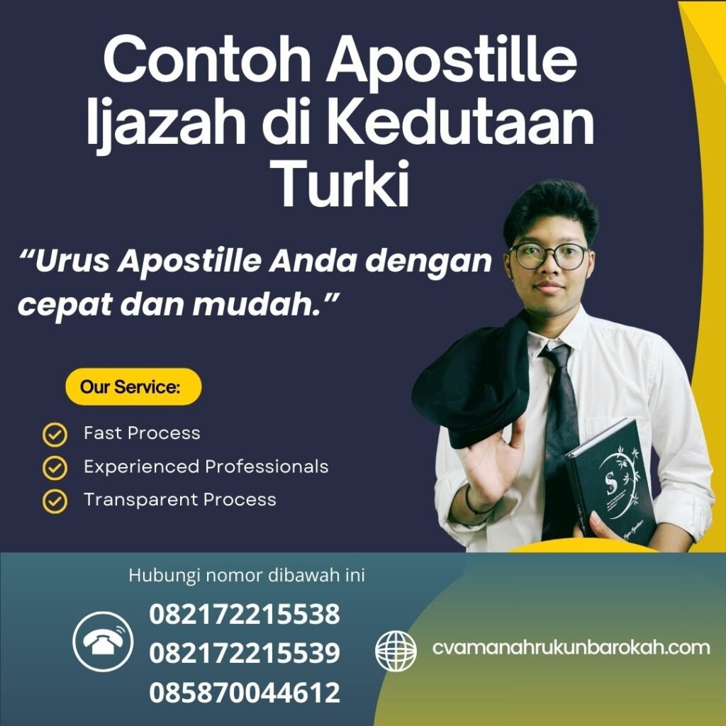 Contoh Apostille Ijazah di Kedutaan Turki Contoh Apostille Ijazah Di Kedutaan Turki