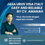 Jasa Urus Visa Italy Easy And Reliable By Cv. Amanah