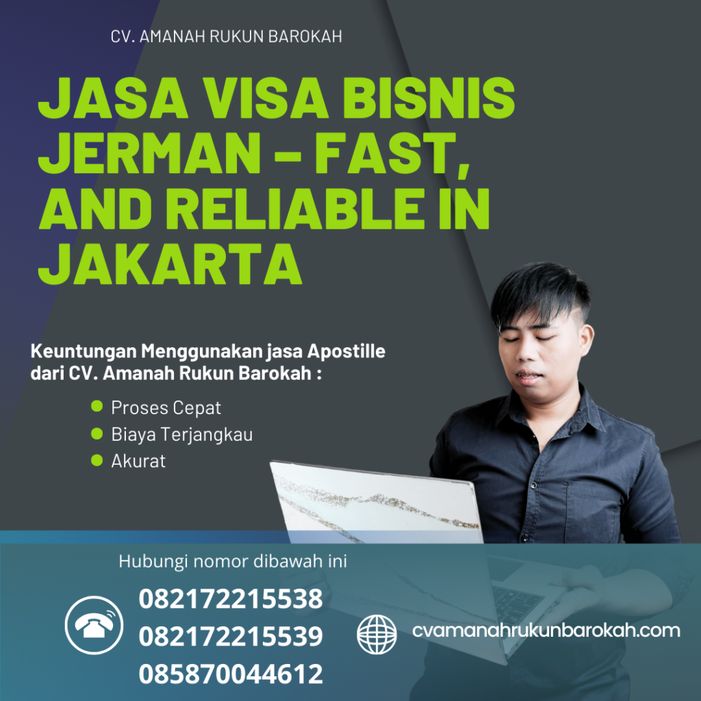 Jasa Visa Bisnis Jerman – Fast, And Reliable In Jakarta