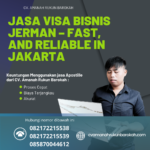 Jasa Visa Bisnis Jerman – Fast, And Reliable In Jakarta