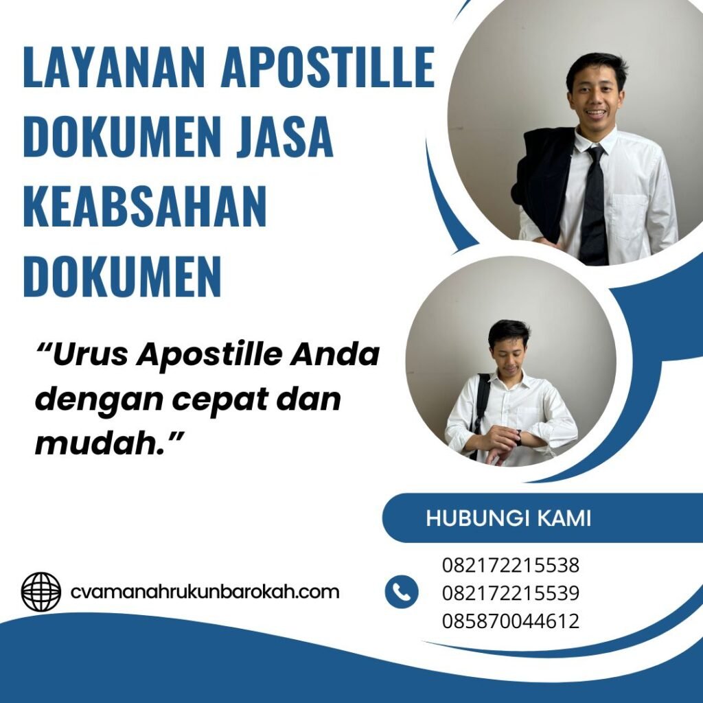 Layanan Apostille Dokumen Jasa Keabsahan Dokumen