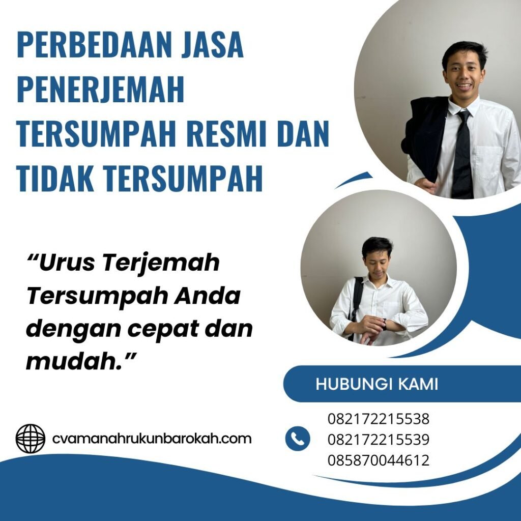 Perbedaan Jasa Penerjemah Tersumpah Resmi Dan Tidak Tersumpah