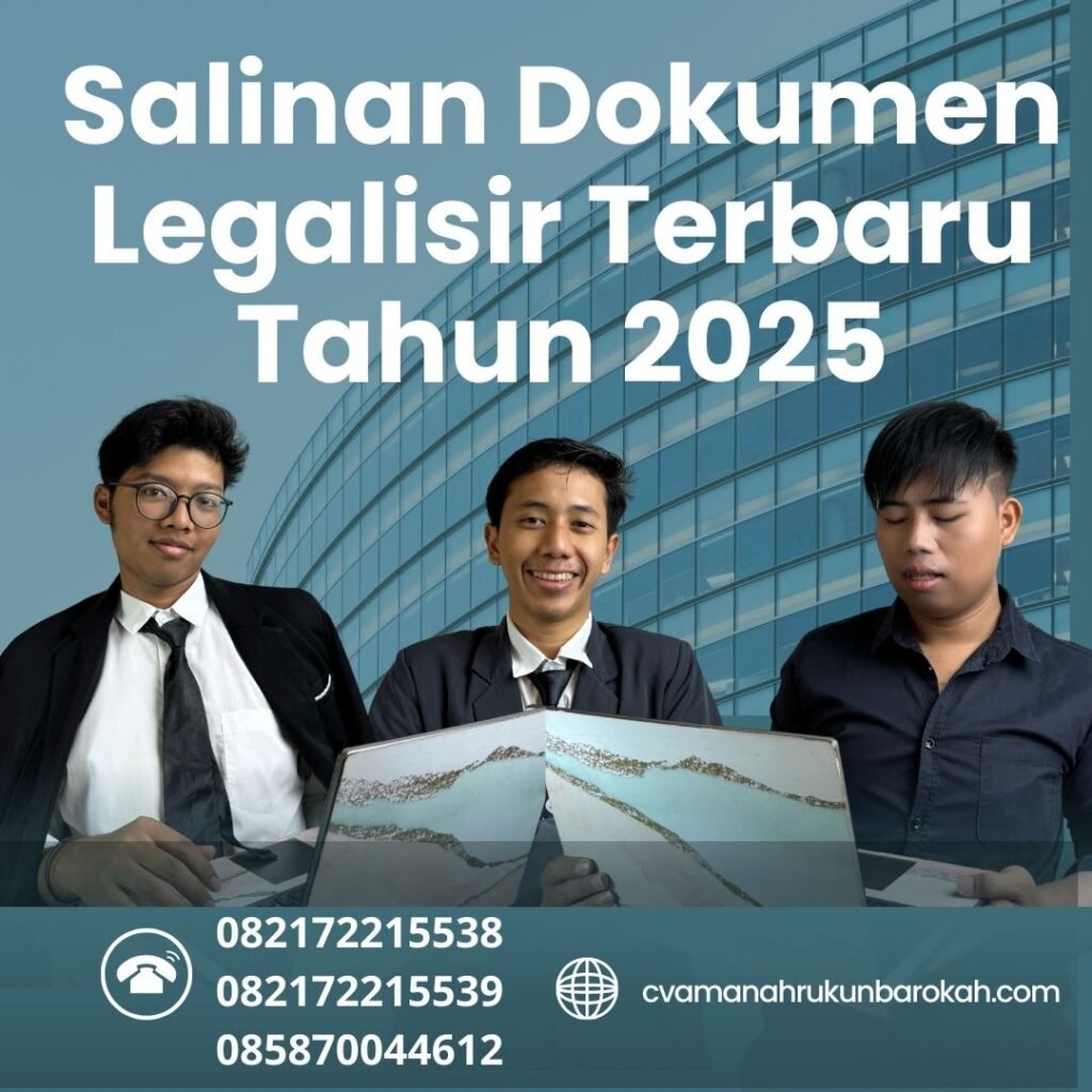 Salinan Dokumen Legalisir Terbaru Tahun 2025