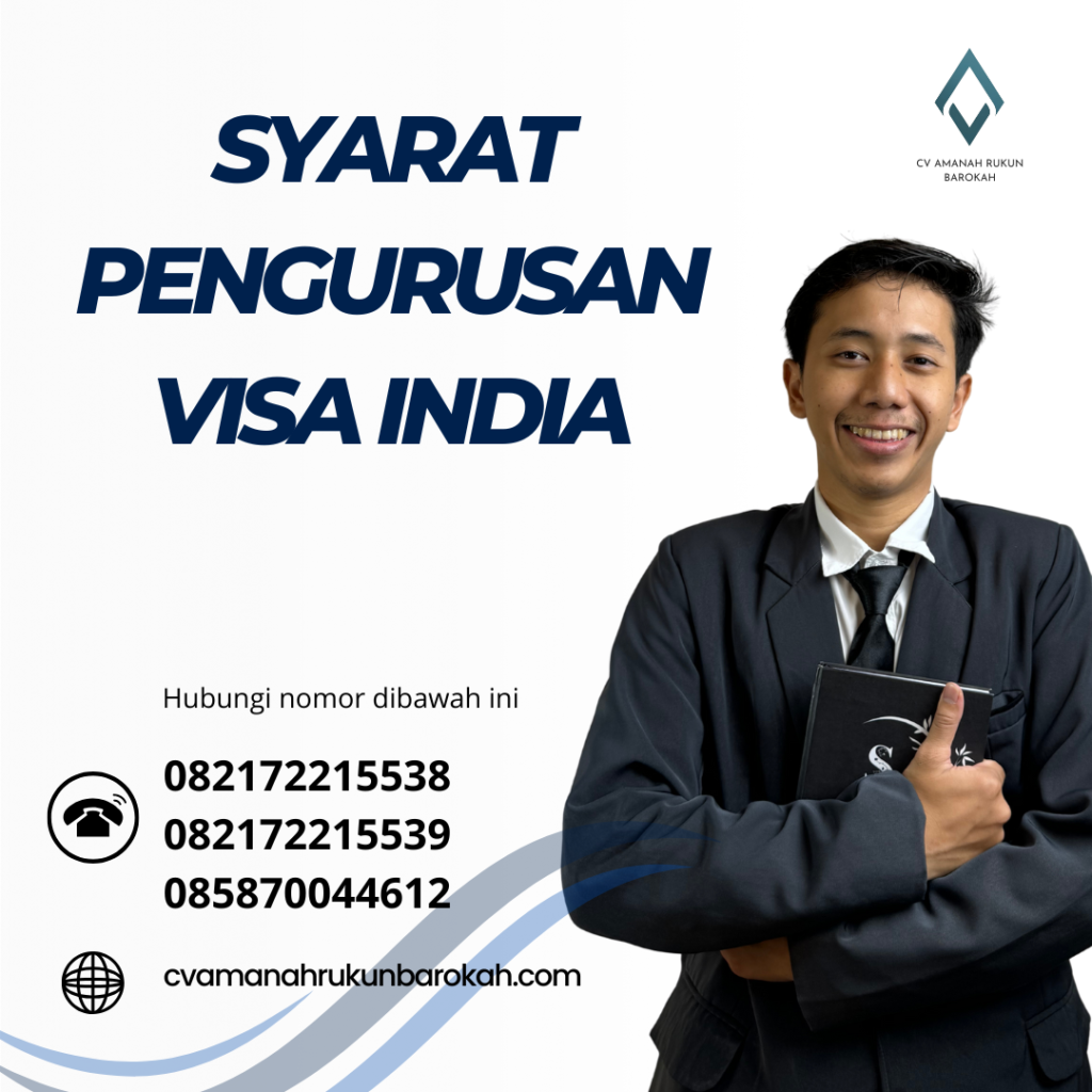 Syarat Pengurusan Visa India Syarat Pengurusan Visa India