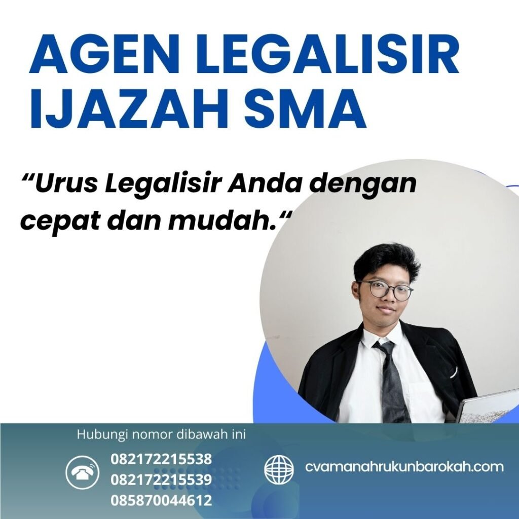 Agen Legalisir Ijazah SMA Agen Legalisir Ijazah Sma
