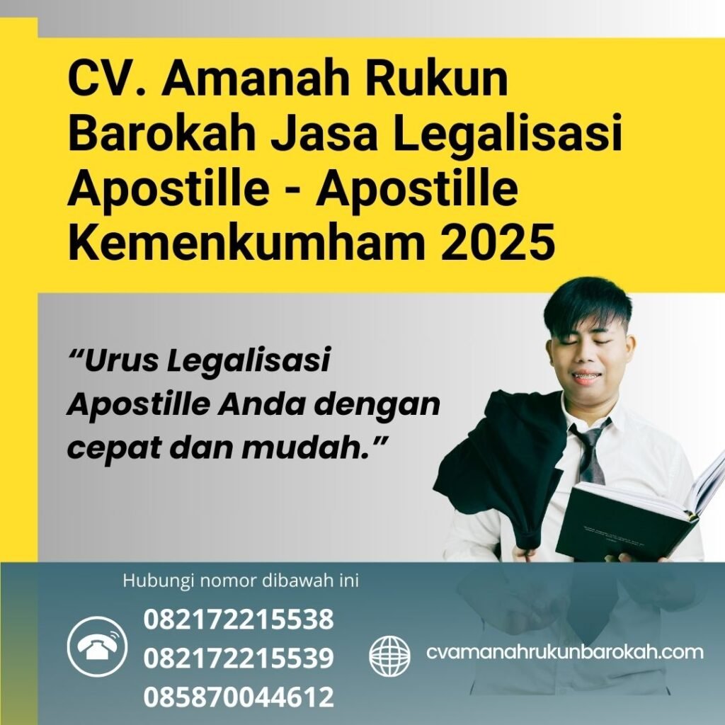 CV. Amanah Rukun Barokah Jasa Legalisasi Apostille - Apostille Kemenkumham 2025 Cv. Amanah Rukun Barokah Jasa Legalisasi Apostille Apostille Kemenkumham 2025