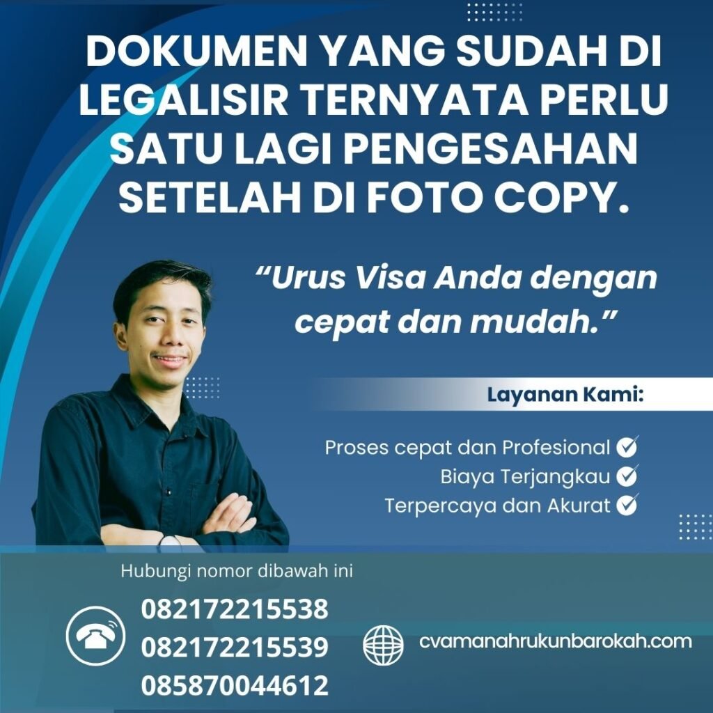 Dokumen yang sudah di legalisir ternyata perlu satu lagi pengesahan setelah di foto copy. Dokumen Yang Sudah Di Legalisir Ternyata Perlu Satu Lagi Pengesahan Setelah Di Foto Copy.