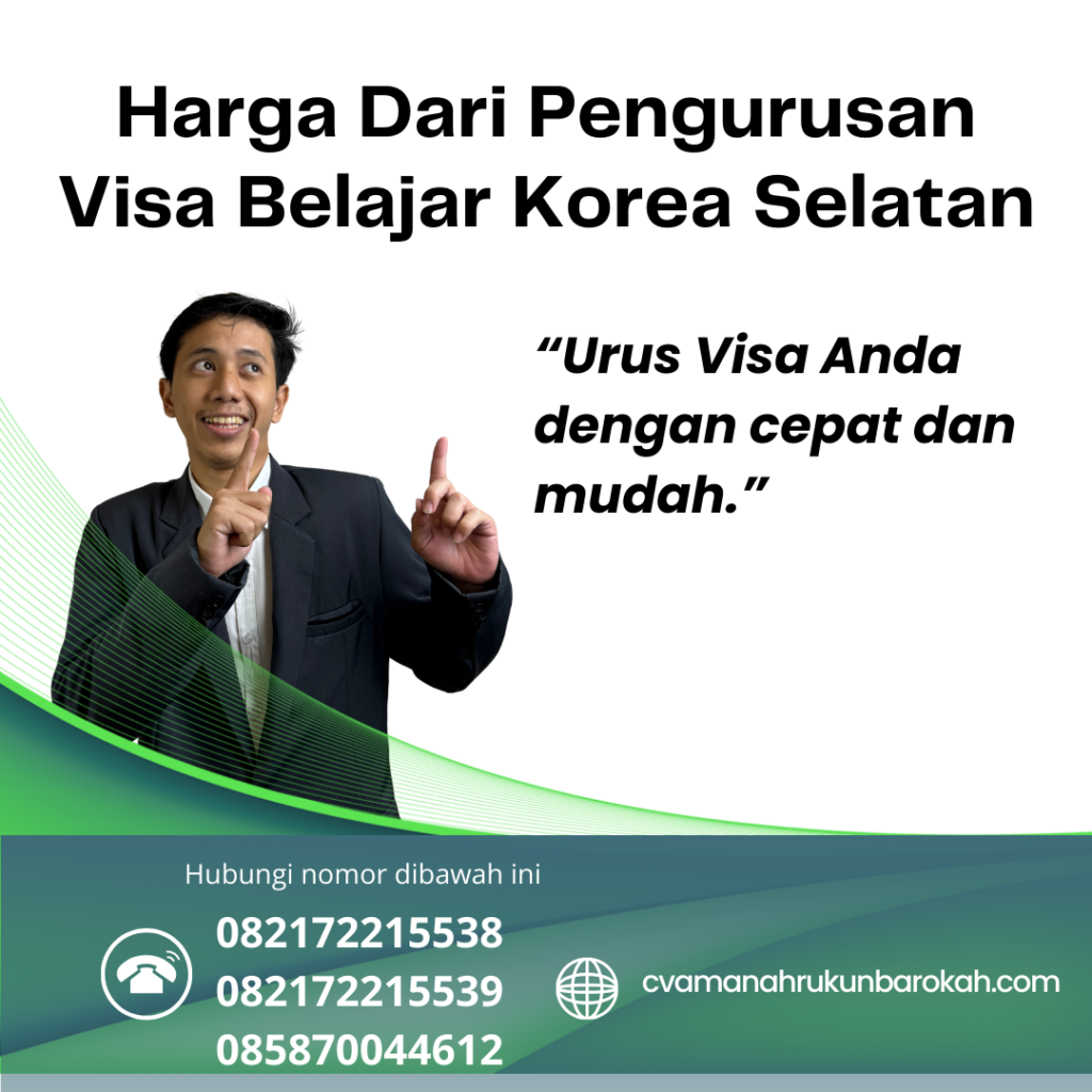 Harga Dari Pengurusan Visa Belajar Korea Selatan (1) Harga Dari Pengurusan Visa Belajar Korea Selatan (1)
