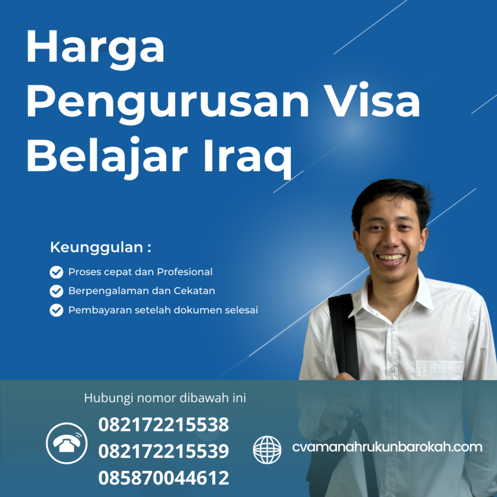 Harga Pengurusan Visa Belajar Iraq