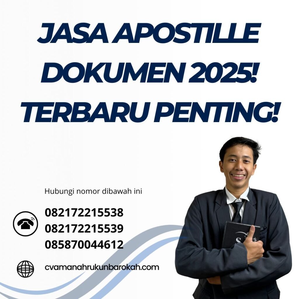 Jasa Apostille Dokumen 2025! Terbaru Penting!