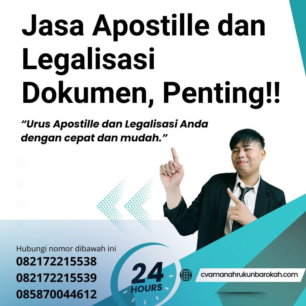 Jasa Apostille Dan Legalisasi Dokumen, Penting!!