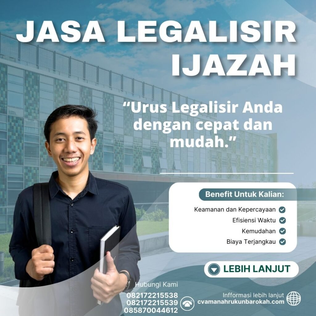 Jasa Legalisir Ijazah Jasa Legalisir Ijazah