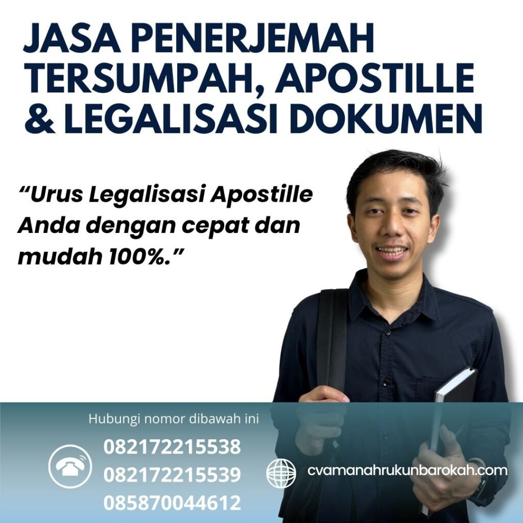 Jasa Penerjemah Tersumpah, Apostille & Legalisasi Dokumen Jasa Penerjemah Tersumpah, Apostille & Legalisasi Dokumen