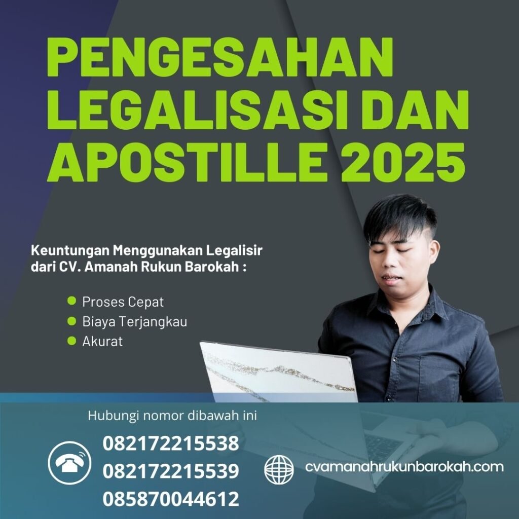 Pengesahan Legalisasi Dan Apostille 2025