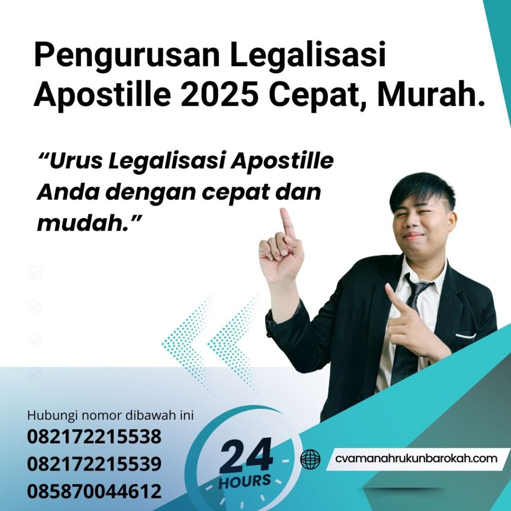 Pengurusan Legalisasi Apostille 2025 Cepat, Murah.