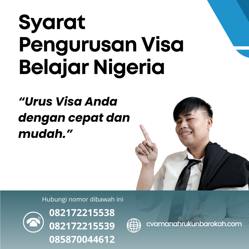 Syarat Pengurusan Visa Belajar Nigeria