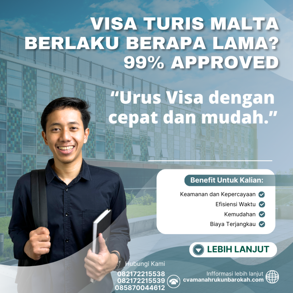 Visa Turis Malta Berlaku Berapa Lama 99% Approved (1)