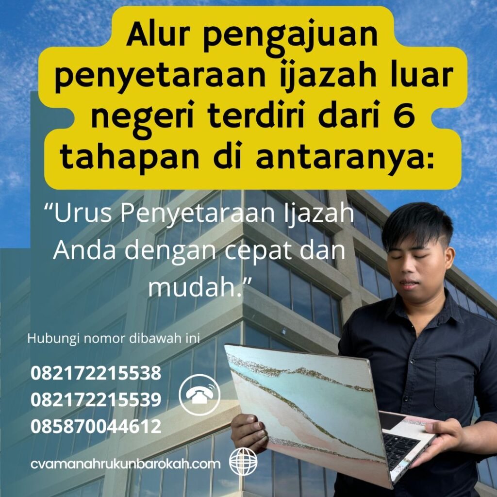 Alur pengajuan penyetaraan ijazah luar negeri terdiri dari 6 tahapan di antaranya Alur Pengajuan Penyetaraan Ijazah Luar Negeri Terdiri Dari 6 Tahapan Di Antaranya