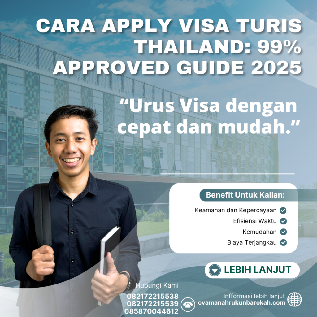 Cara Apply Visa Turis Thailand 99% Approved Guide 2025