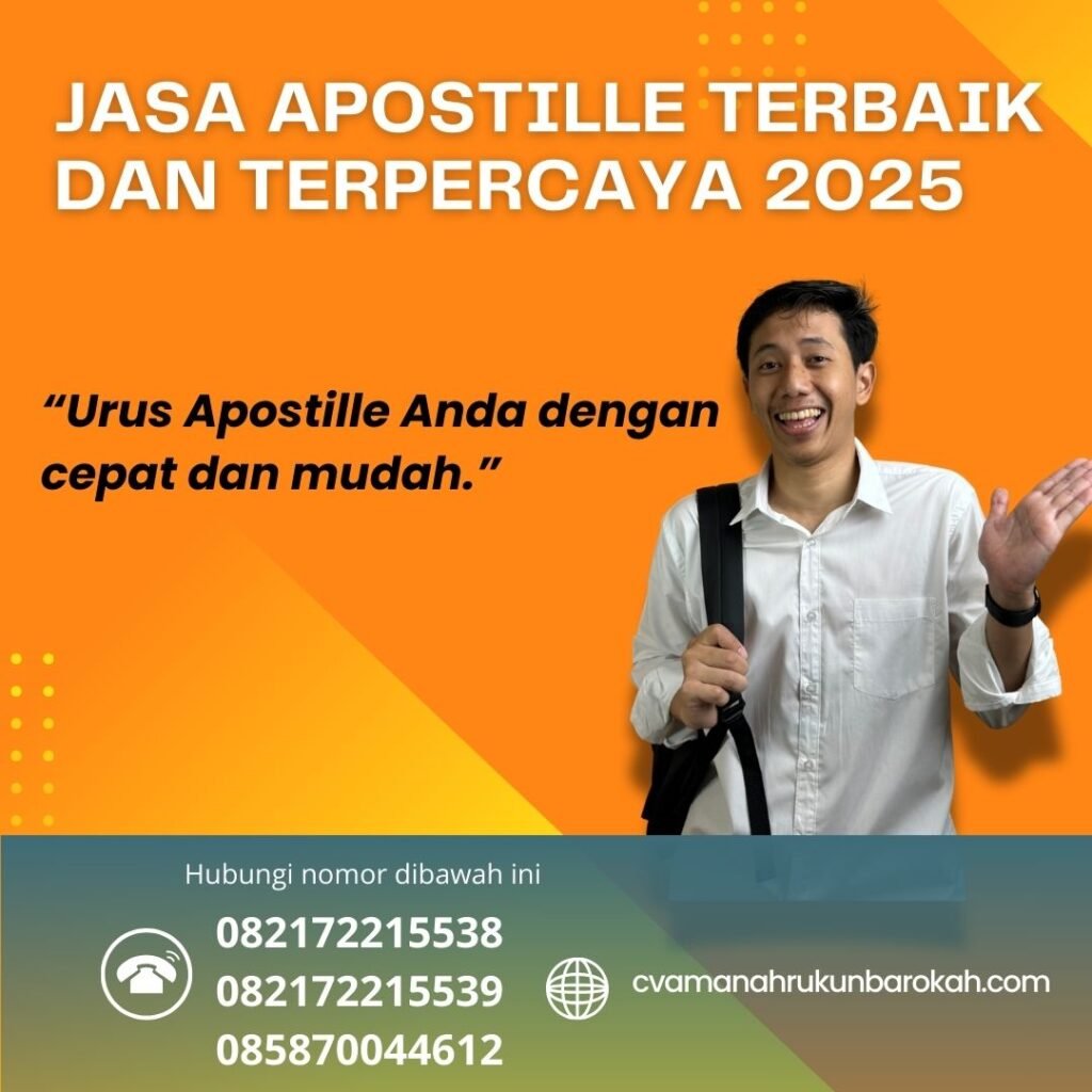 Jasa Apostille Terbaik Dan Terpercaya 2025