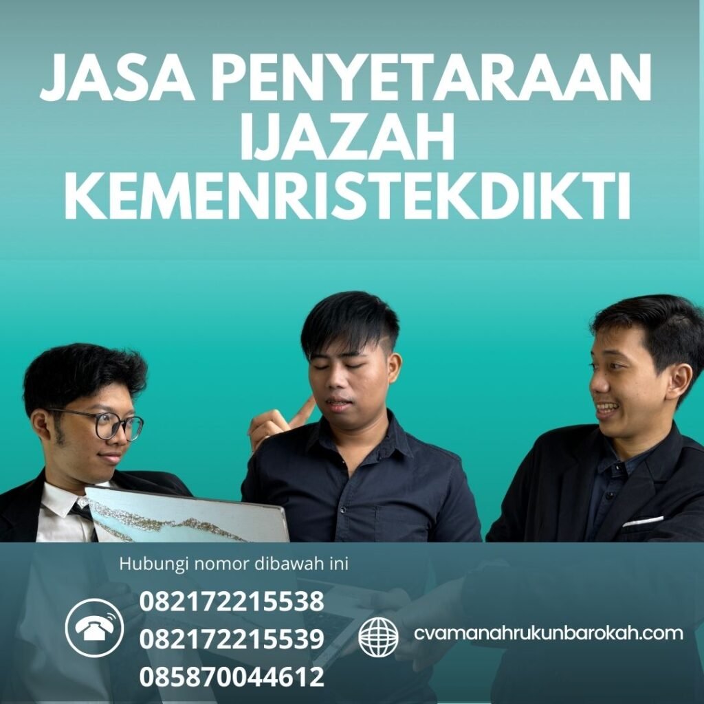 JASA PENYETARAAN IJAZAH KEMENRISTEKDIKTI (1) Jasa Penyetaraan Ijazah Kemenristekdikti (1)