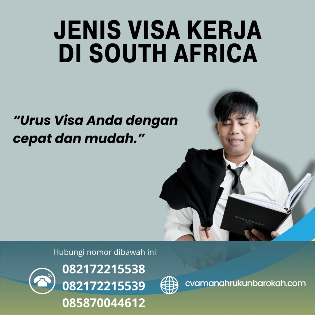 Jenis Visa Kerja Di South Africa