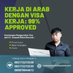 Kerja Di Arab Dengan Visa Kerja 99% Approved