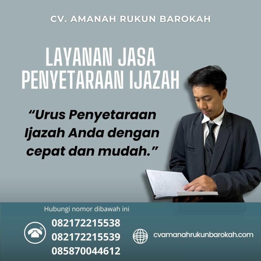 LAYANAN JASA PENYETARAAN IJAZAH Layanan Jasa Penyetaraan Ijazah