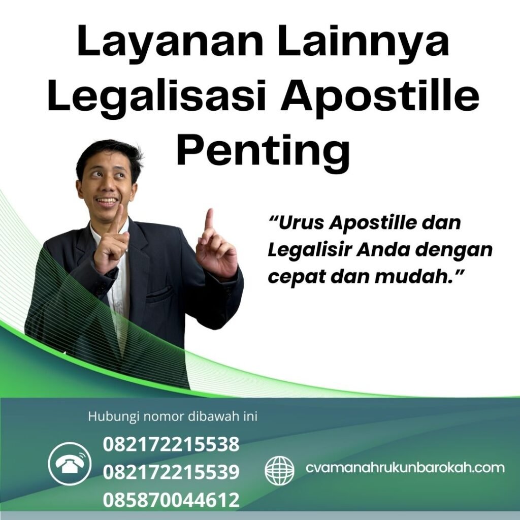 Layanan Lainnya Legalisasi Apostille Penting Layanan Lainnya Legalisasi Apostille Penting