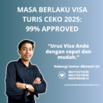 Masa Berlaku Visa Turis Ceko 2025 99% Approved
