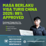 Masa Berlaku Visa Turis China 2025 99% Approved