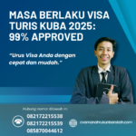 Masa Berlaku Visa Turis Kuba 2025 99% Approved