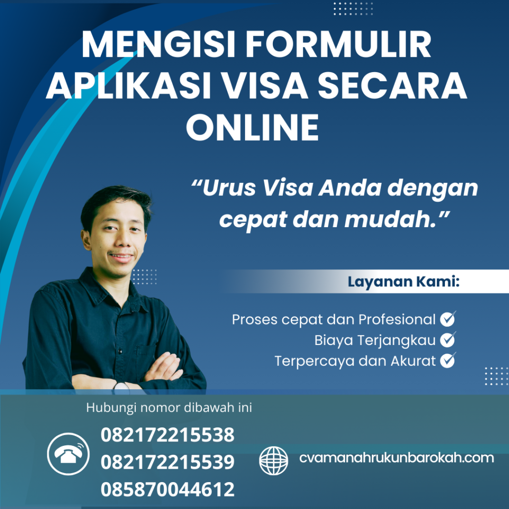 Mengisi Formulir Aplikasi Visa Secara Online
