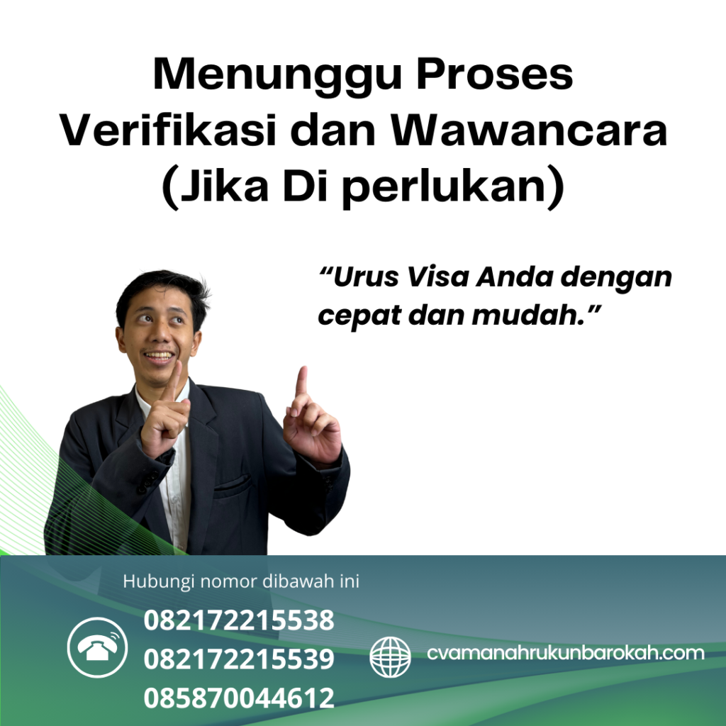 Menunggu Proses Verifikasi dan Wawancara (Jika Di perlukan) Menunggu Proses Verifikasi Dan Wawancara (jika Di Perlukan)
