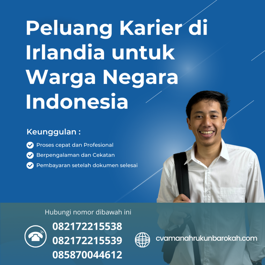 Peluang Karier Di Irlandia Untuk Warga Negara Indonesia