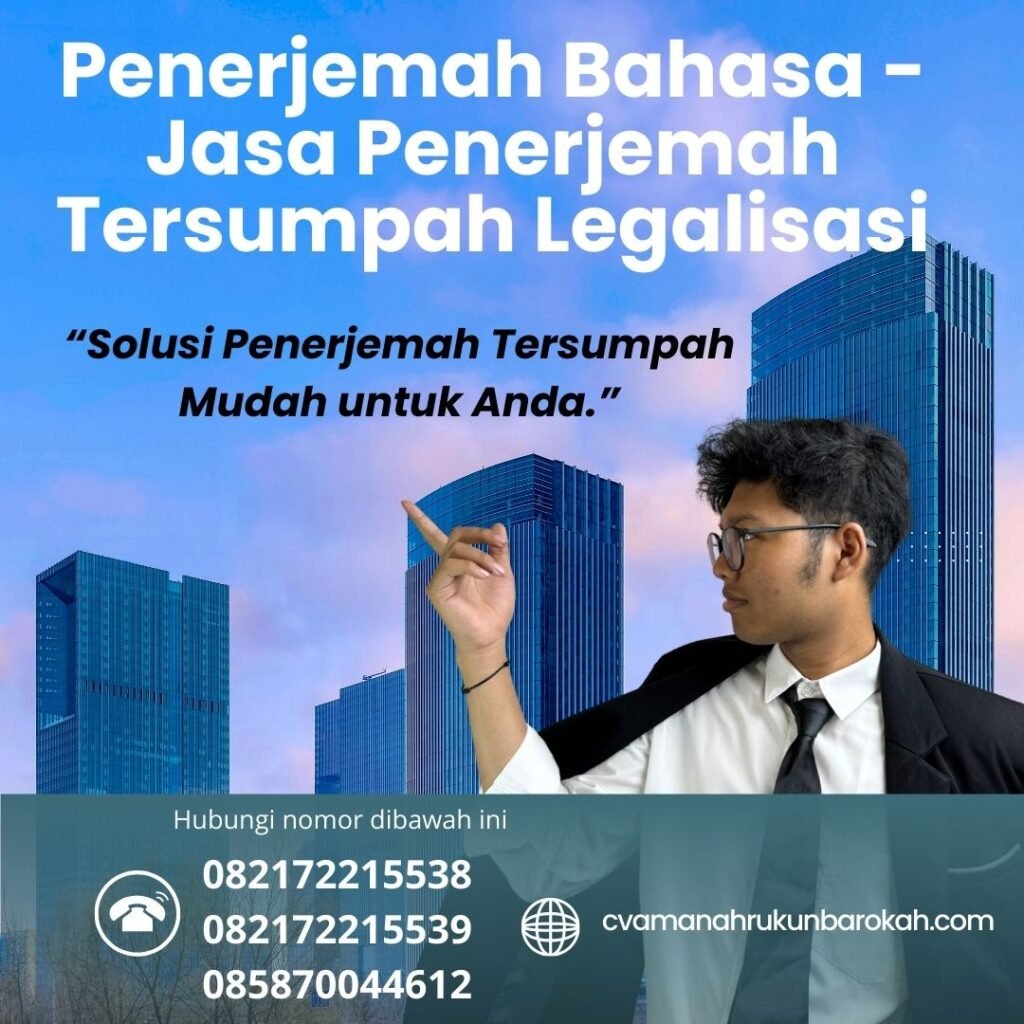 Penerjemah Bahasa Jasa Penerjemah Tersumpah Legalisasi