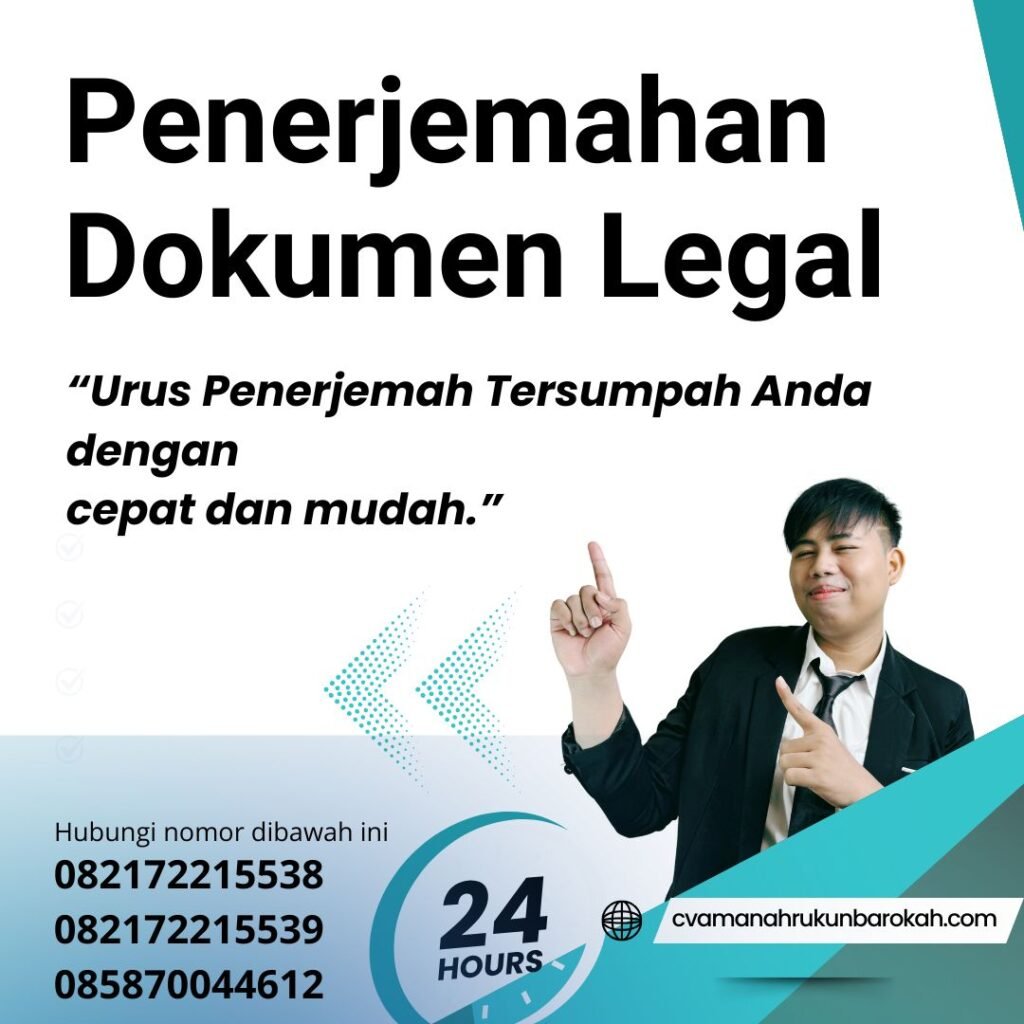 Penerjemahan Dokumen Legal Penerjemahan Dokumen Legal