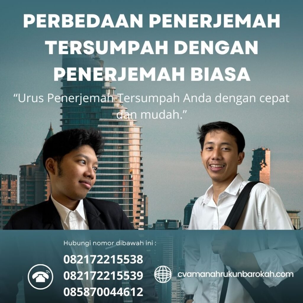 Perbedaan Penerjemah Tersumpah Dengan Penerjemah Biasa