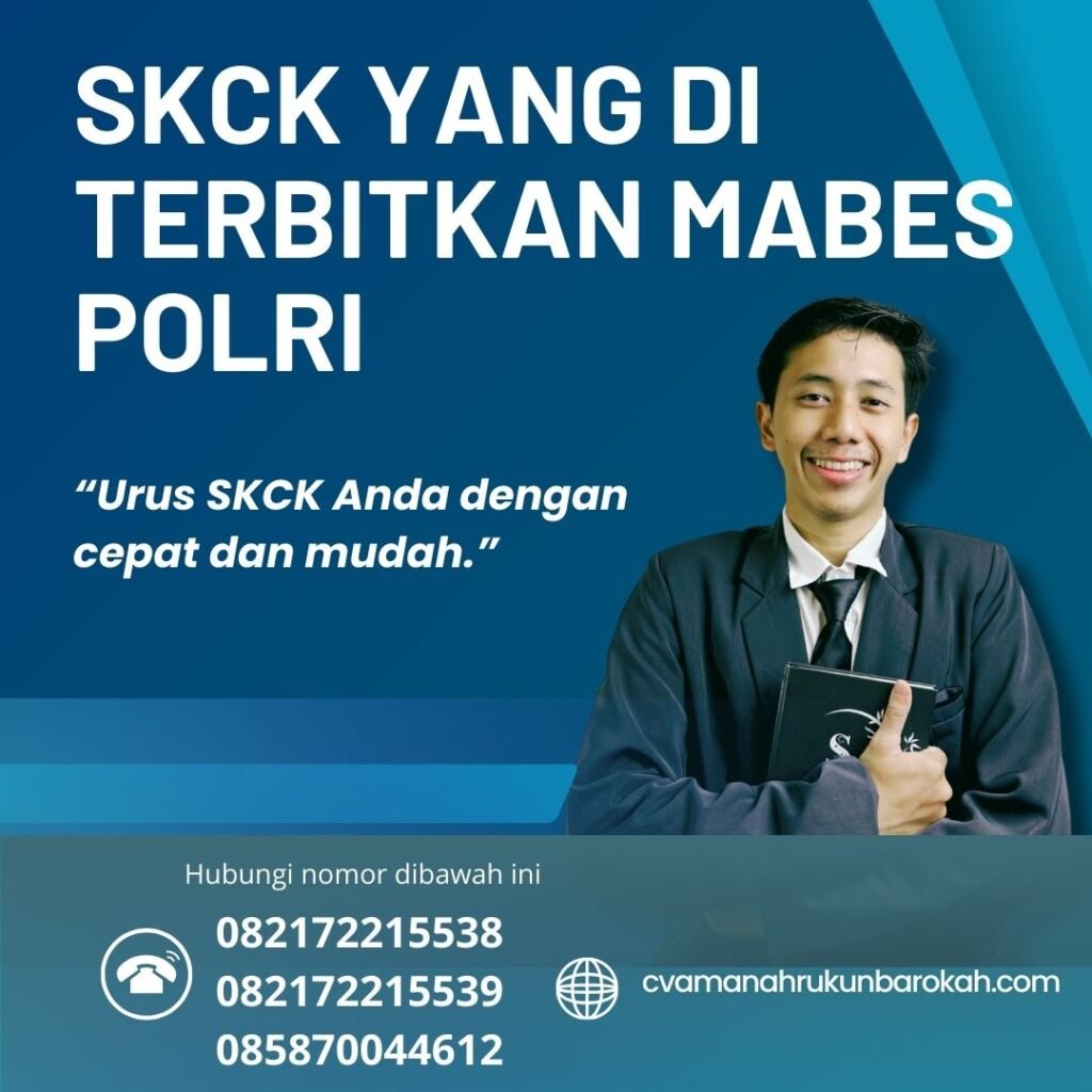 SKCK yang di Terbitkan Mabes Polri Skck Yang Di Terbitkan Mabes Polri