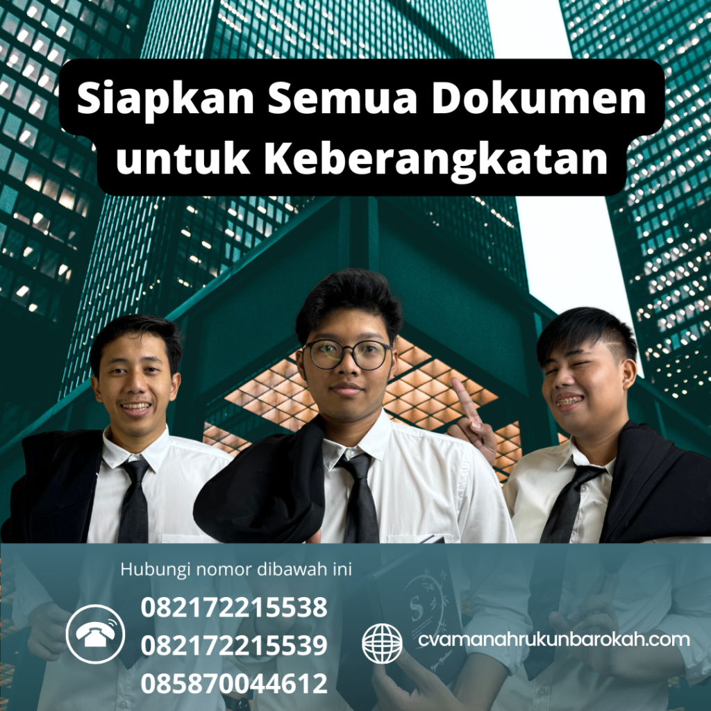 Siapkan Semua Dokumen untuk Keberangkatan (1) Siapkan Semua Dokumen Untuk Keberangkatan (1)