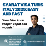 Syarat Visa Turis Italy 2025 Easy And Fast
