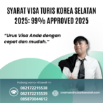 Syarat Visa Turis Korea Selatan 2025 99% Approved 2025