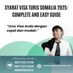 Syarat Visa Turis Somalia 2025 Complete And Easy Guide