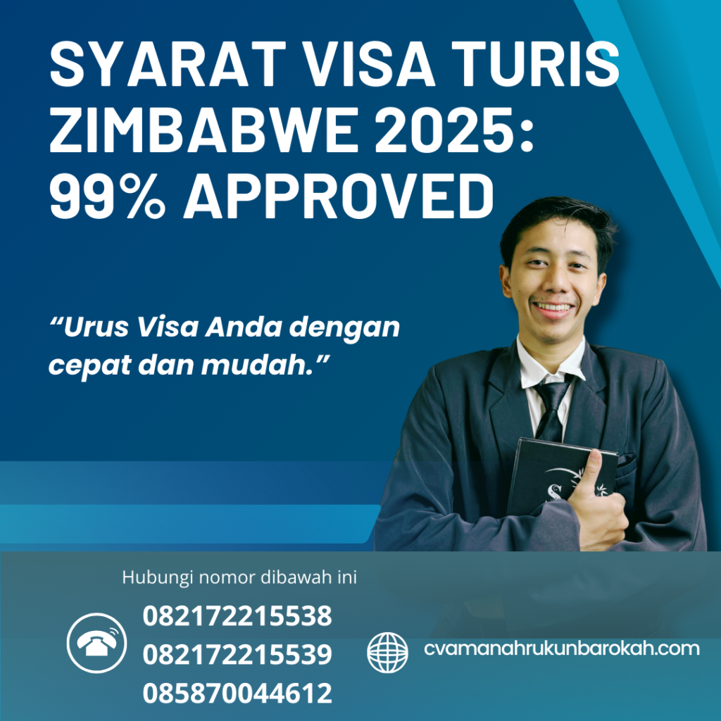 Syarat Visa Turis Zimbabwe 2025 99% Approved