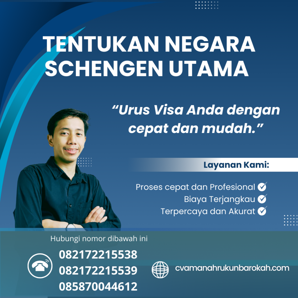 Tentukan Negara Schengen Utama
