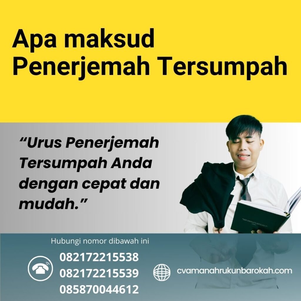 Apa maksud Penerjemah Tersumpah Apa Maksud Penerjemah Tersumpah