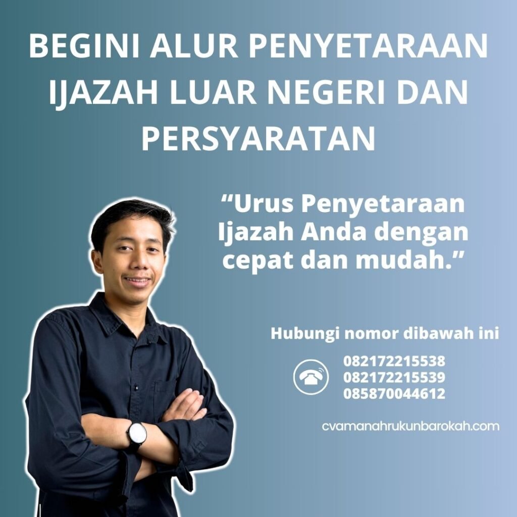 Begini alur penyetaraan ijazah luar negeri dan persyaratan